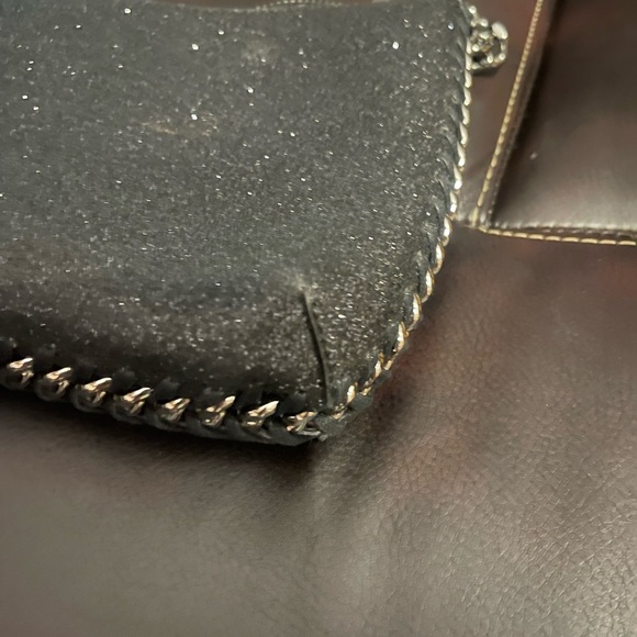 Stella McCartney Black Sparkle Shoulder Bag - Picture 3 of 8